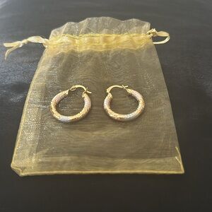 Three tone earrings